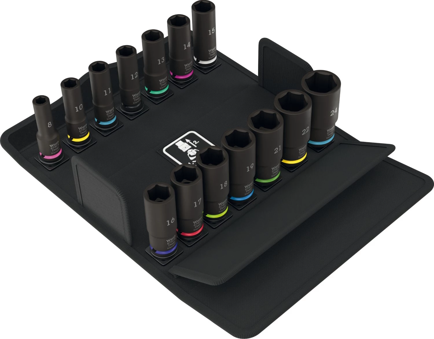 Wera 05005580001 14-delige 8790 B Impaktor Deep Set 1 Doppenset In Box - 3/8"