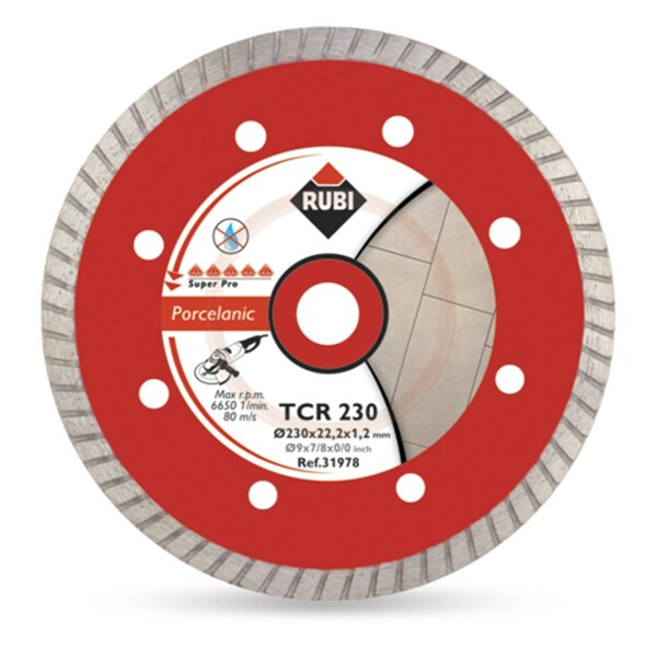 Rubi 31973 Diamantzaagblad Voor Droogzagen - 125 X 22,2mm - Tegels