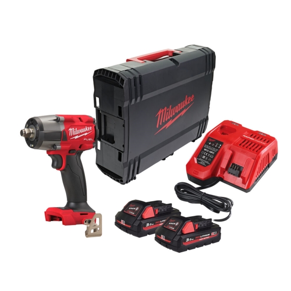 Milwaukee M18 FMTIW2F12-502X 18V Li-ion Accu Slagmoersleutel Set (2x 5.0Ah Accu) In HD Box - 745Nm - 1/2''