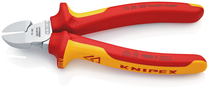 Knipex 7026160 Zijsnijtang - 160mm - Detailed view of the product