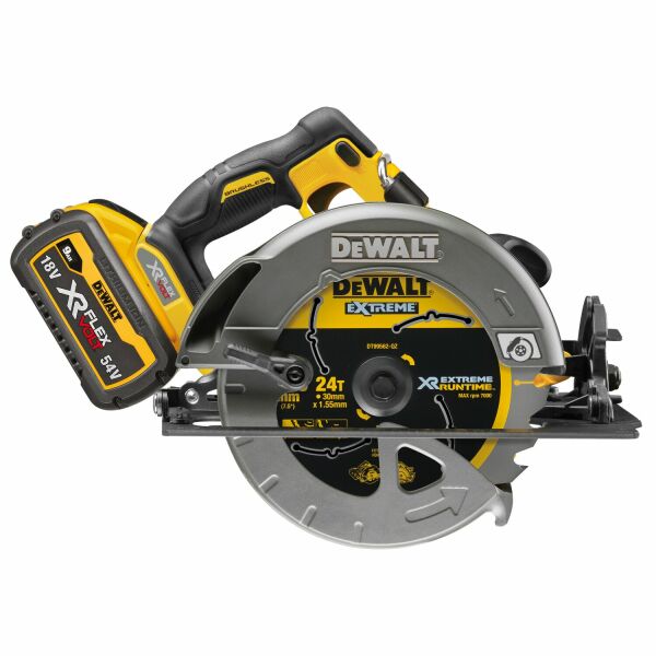 DeWALT DCS578X2-QW 54V Li-ion XR FlexVolt Accu Cirkelzaag Set (2x 9.0Ah) In TSTAK - 190mm - Detailed view of the product
