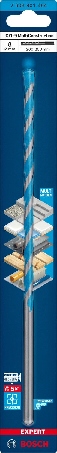Bosch 2608901484 EXPERT Universeelboor CYL-9 MultiConstruction - 8x200x250mm thumbnail 2