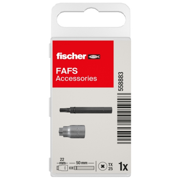 Fischer 558883 Montage Tool En Bit Voor Stelschroef In Kunststof Box - FAFS - Detailed view of the product