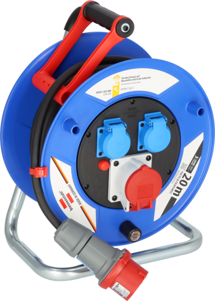 Brennenstuhl 1237990 Garant CEE 1 IP44 Kabelhaspel - H07RN-F 5G2,5 - 20m