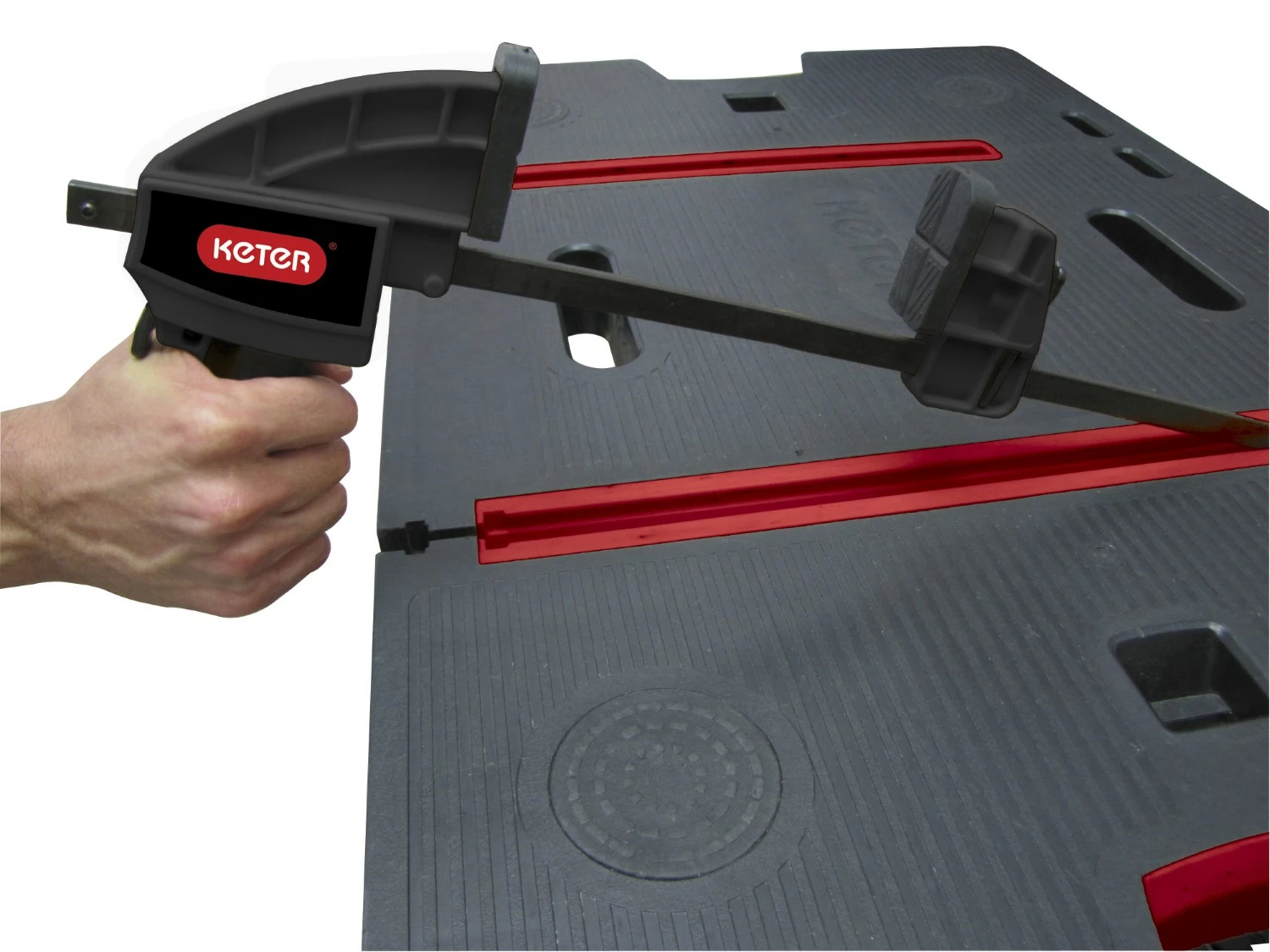 Keter Inklapbare Werktafel - 85x55x75.5cm - Zwart