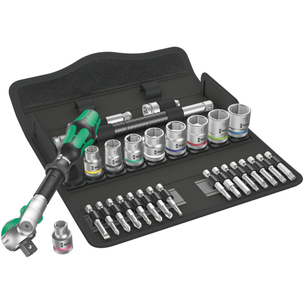 Wera 5004046001 SB 6 29-delige Zyklop Speed Dopsleutelset - 3/8"