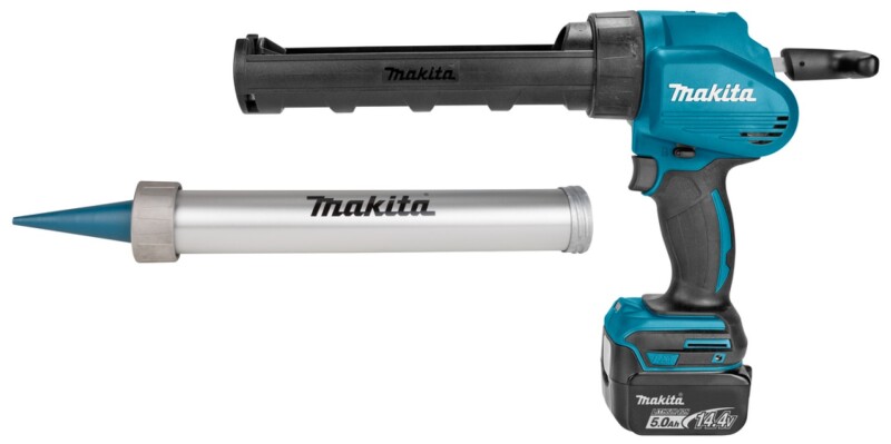 Makita DCG140RTX 14.4V Li-Ion Accu Lijm- En Kitspuit Set (1x 5.0Ah Accu) Incl. Kokerhouder- En Worsthouder In Koffer - Detailed view of the product