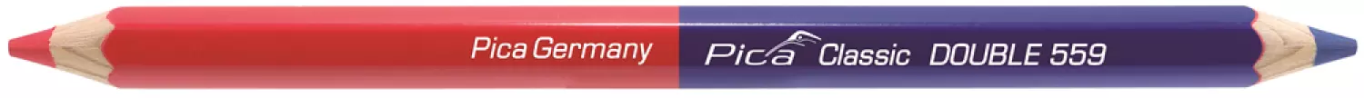 Pica PI559-10 Classic Dubbel Potlood - 175mm - Rood/Blauw (10st.) thumbnail 3