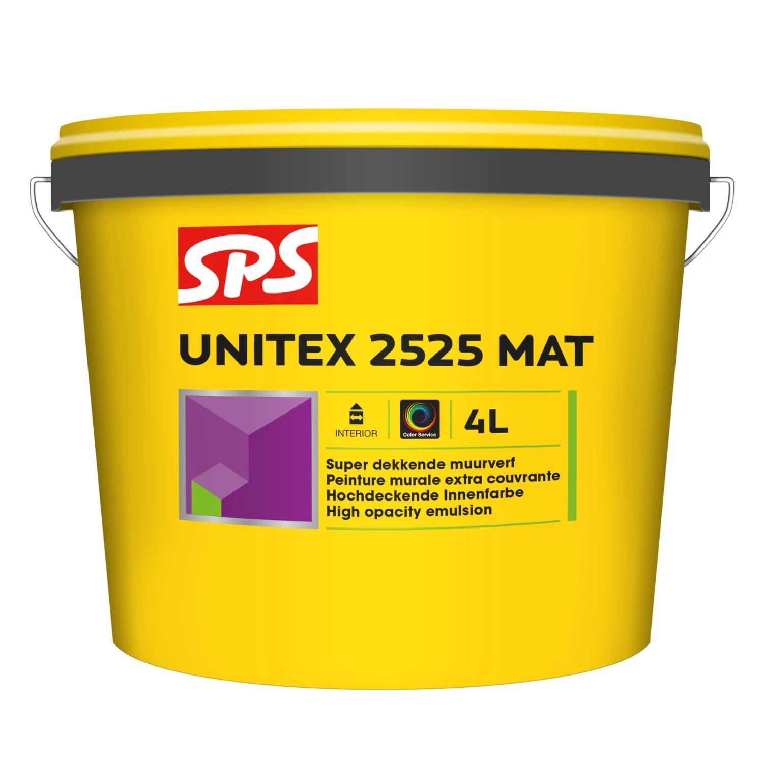 SPS Unitex 2525 Mat Muurverf - Op Kleur Gemengd - 4L