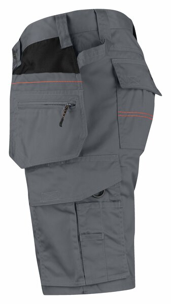 Jobman 2722 Werkbroek Kort Holsterpocket - Maat 56 - Grijs/Zwart - Detailed view of the product