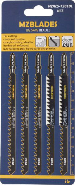 Multizaag MZHCS-T301DL Decoupeerzaagblad Hout - 5 Stuks - Detailed view of the product