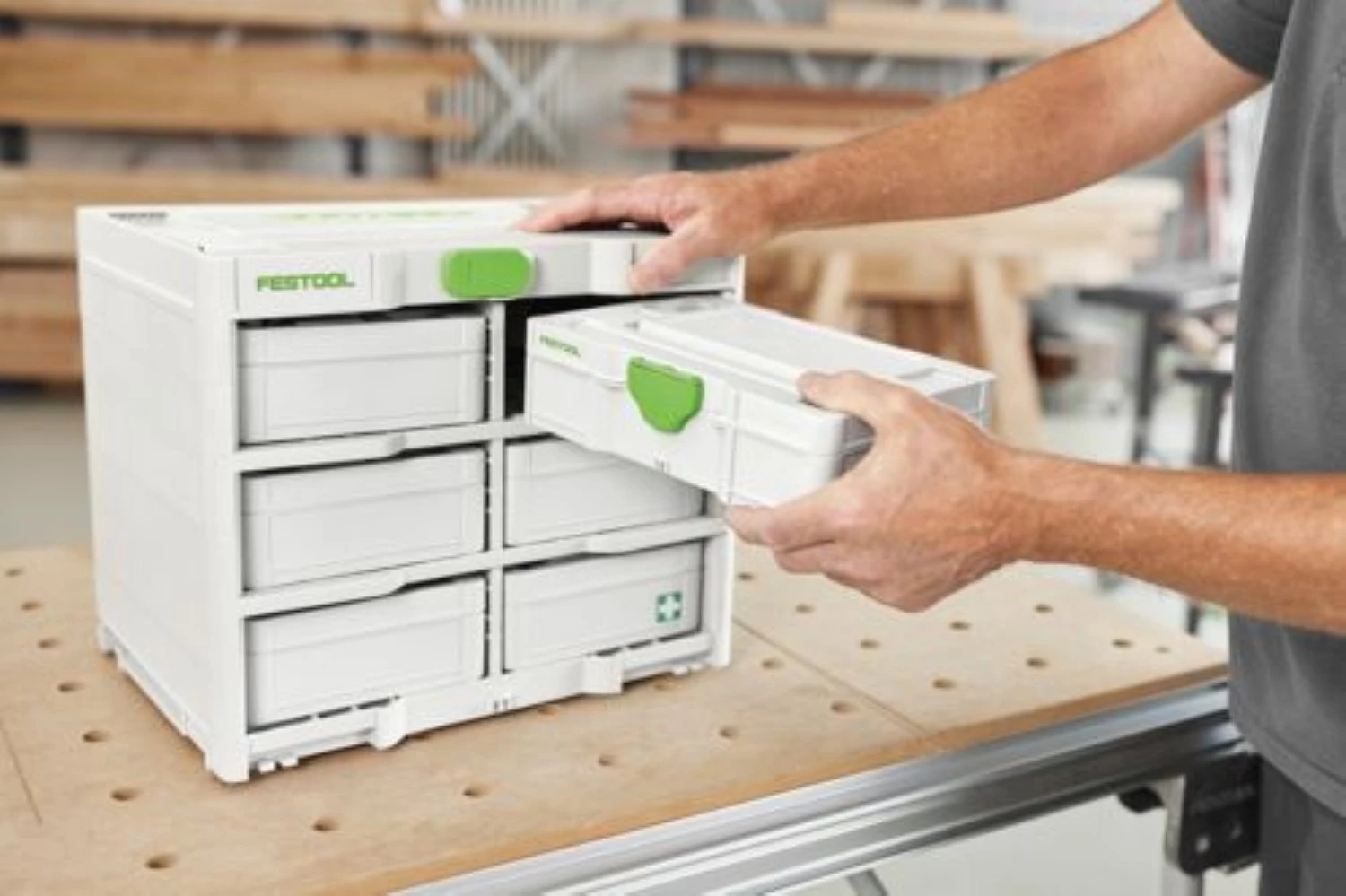 Festool SYS3-RACK 337-SET Systainer³ Rack Set Voor Systainers³ S 76 + 6x S 76 Systainer³ thumbnail 3