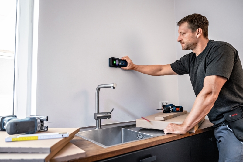 Bosch GMS 120-27 Multidetector/Leidingzoeker In Tas - Tot 120mm - IP54 - Detailed view of the product