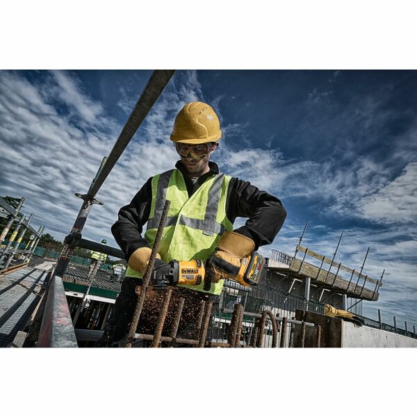 DeWALT DCG418X2-QW 54V Li-ion XR FlexVolt Accu Haakse Slijper Set (2x 9.0Ah) In TSTAK - 125mm - Detailed view of the product