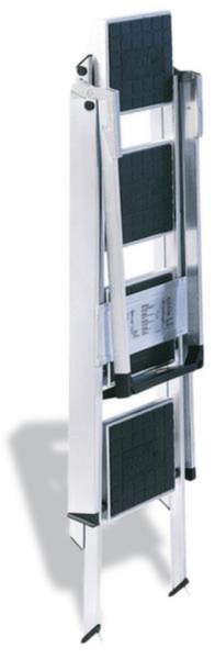 Little Jumbo 1313650440 Trap - Enkel - Aluminium - 4 Treden Kunststof - Met Beugel - Max. Werkhoogte 2.92 M. - Detailed view of the product