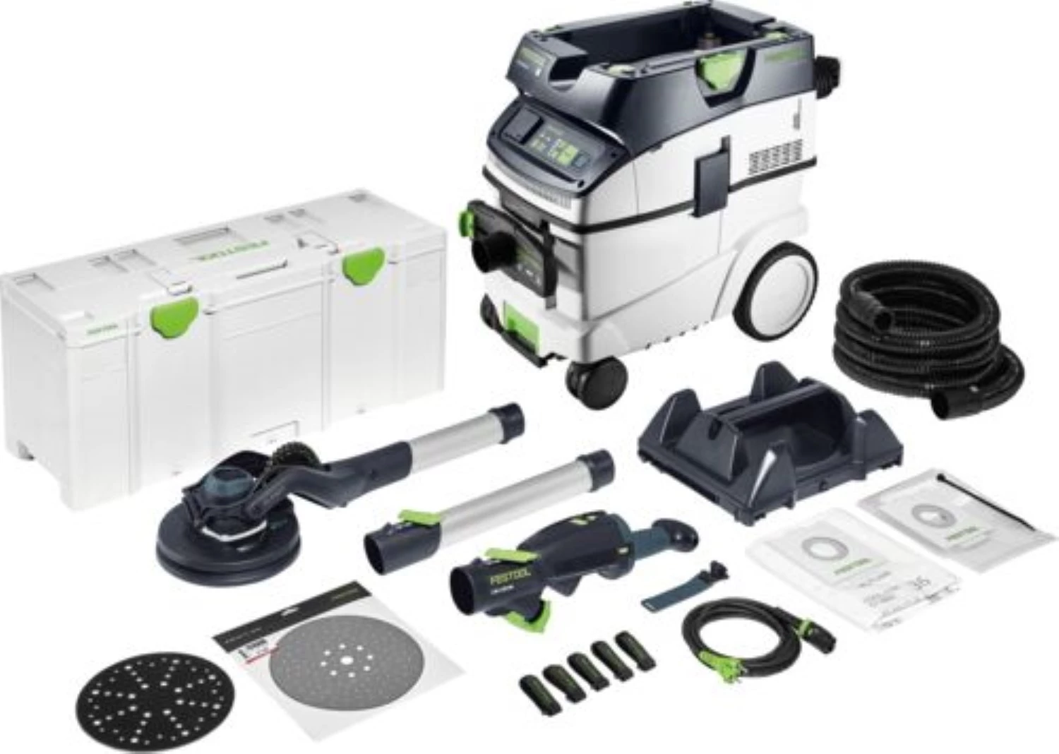 Festool LHS 2 225 EQI/CTL 36-Set Langnek-schuurmachine En Stofzuigerset