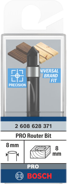 Bosch 2608628371 Kopieerfrees - 8mm - Detailed view of the product