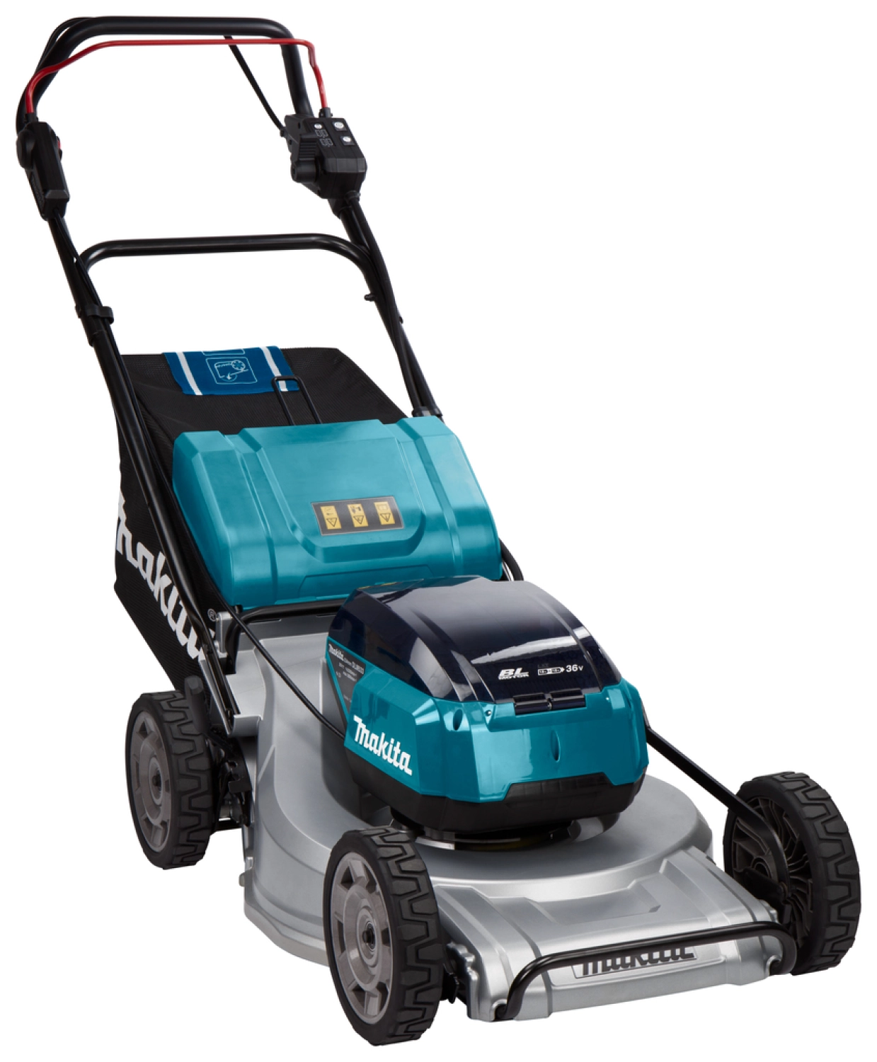 Makita DLM533Z 36V (2x 18V) Li-Ion Accu Grasmaaier Body - 53cm - Zelfrijdend - Koolborstelloos thumbnail 4