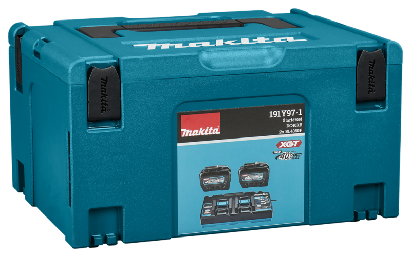 Makita 191Y97-1 40v XGT Li-ion Accu Starterset (2x 8.0Ah) + Duolader In Mbox - Detailed view of the product