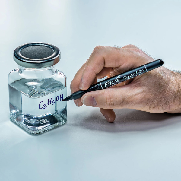 Pica 534/41 Classic Permanent Pen - Rond - Blauw - 1mm - Detailed view of the product
