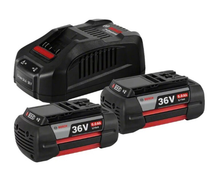 Bosch 1600A00L1U 36V Li-ion Accu Starterset (2x 6Ah Accu) - Detailed view of the product