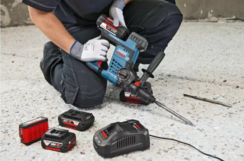 Bosch 1600A00L1U 36V Li-ion Accu Starterset (2x 6Ah Accu) - Detailed view of the product