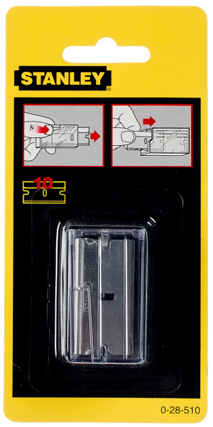 Stanley 0-28-510 Reservemesjes Voor Glasschraper 1-11-515 - 40mm (10st) - Detailed view of the product