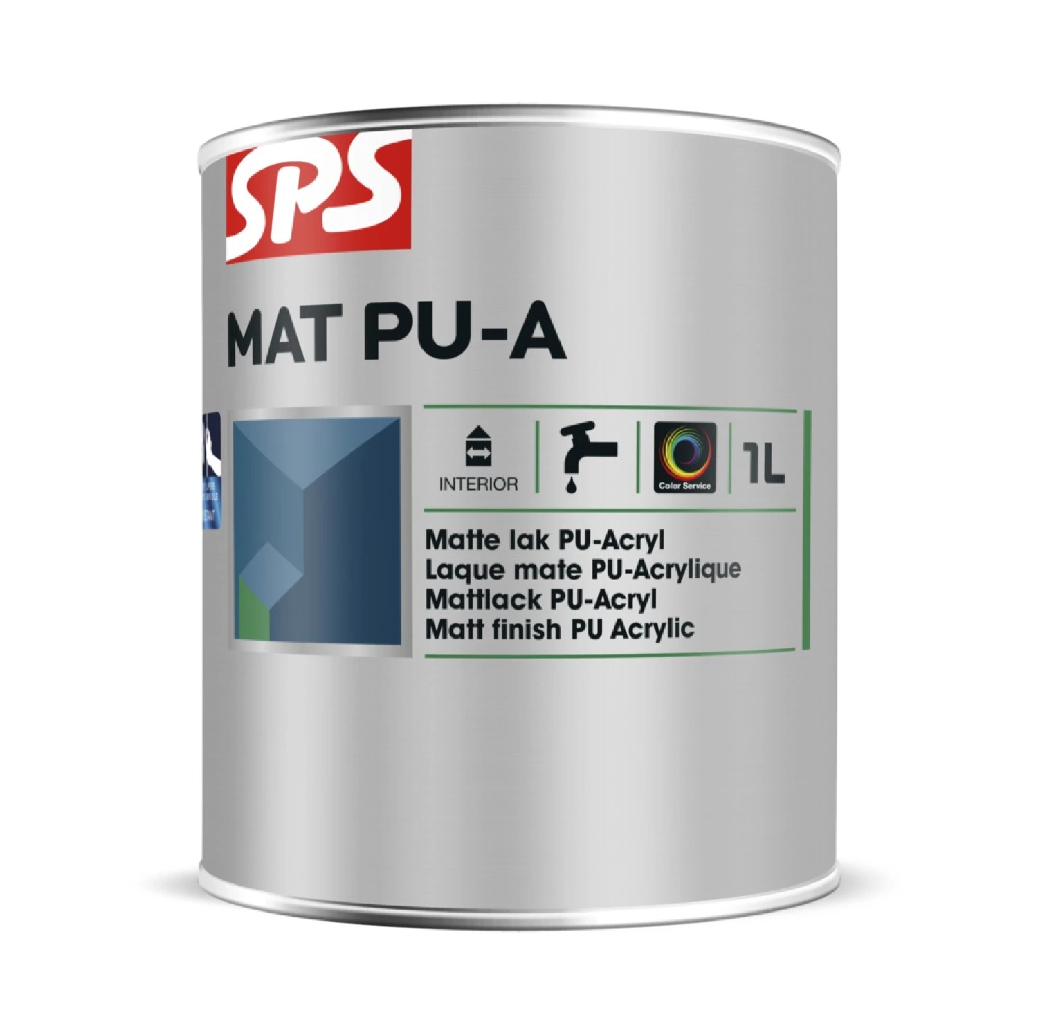 SPS Mat PU-A Lak - Op Kleur Gemengd - 1L