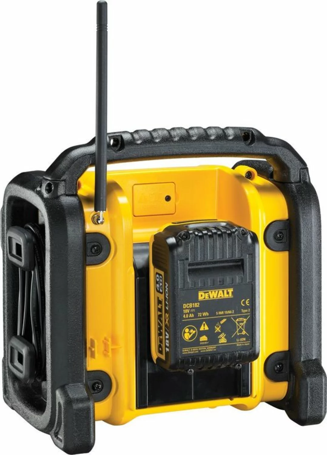 DeWALT DCR019-QW 10.8 / 18V Li-ion XR Accu Bouwradio - Werkt Op Netstroom&Accu thumbnail 2