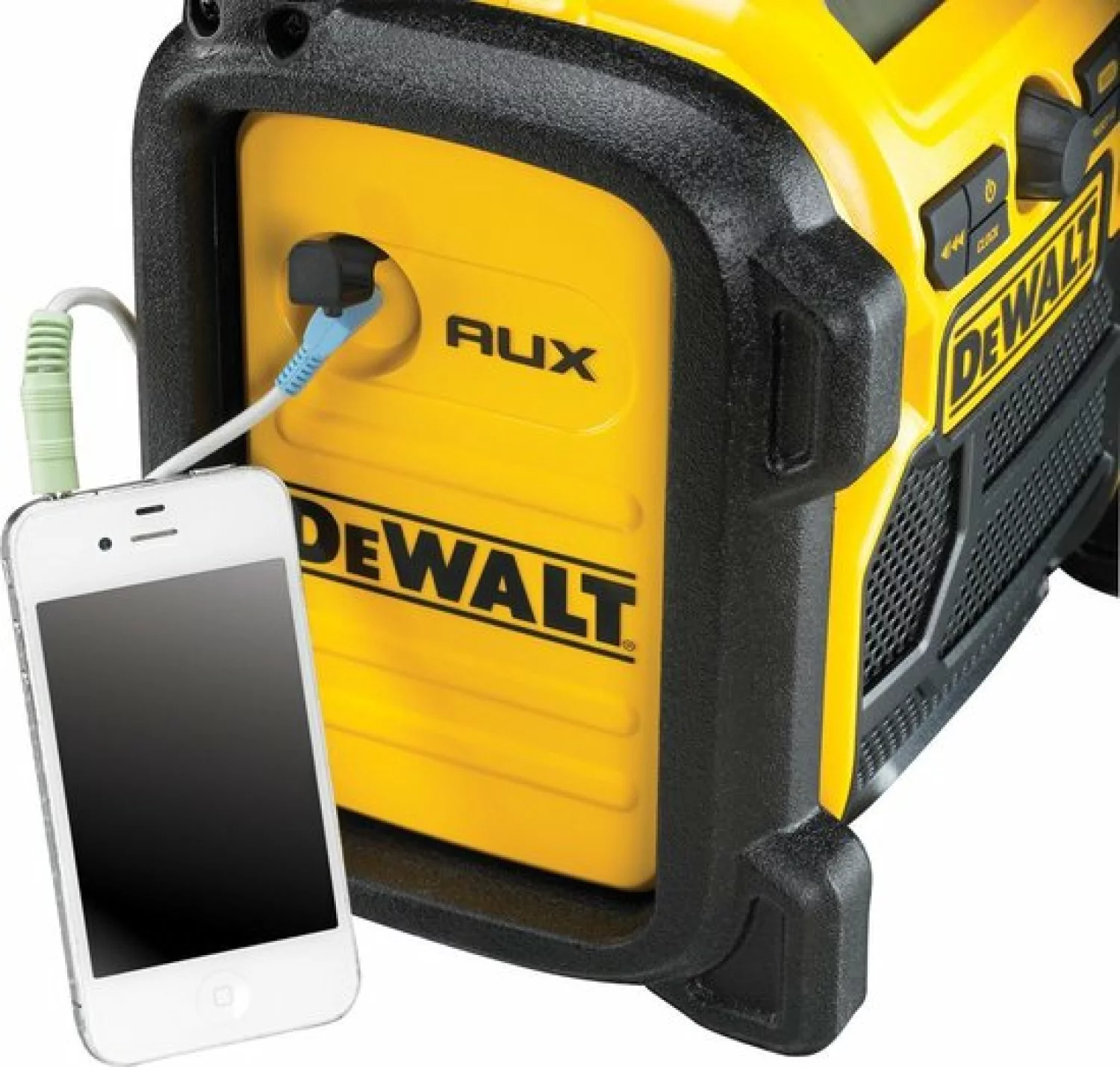 DeWALT DCR019-QW 10.8 / 18V Li-ion XR Accu Bouwradio - Werkt Op Netstroom&Accu thumbnail 3
