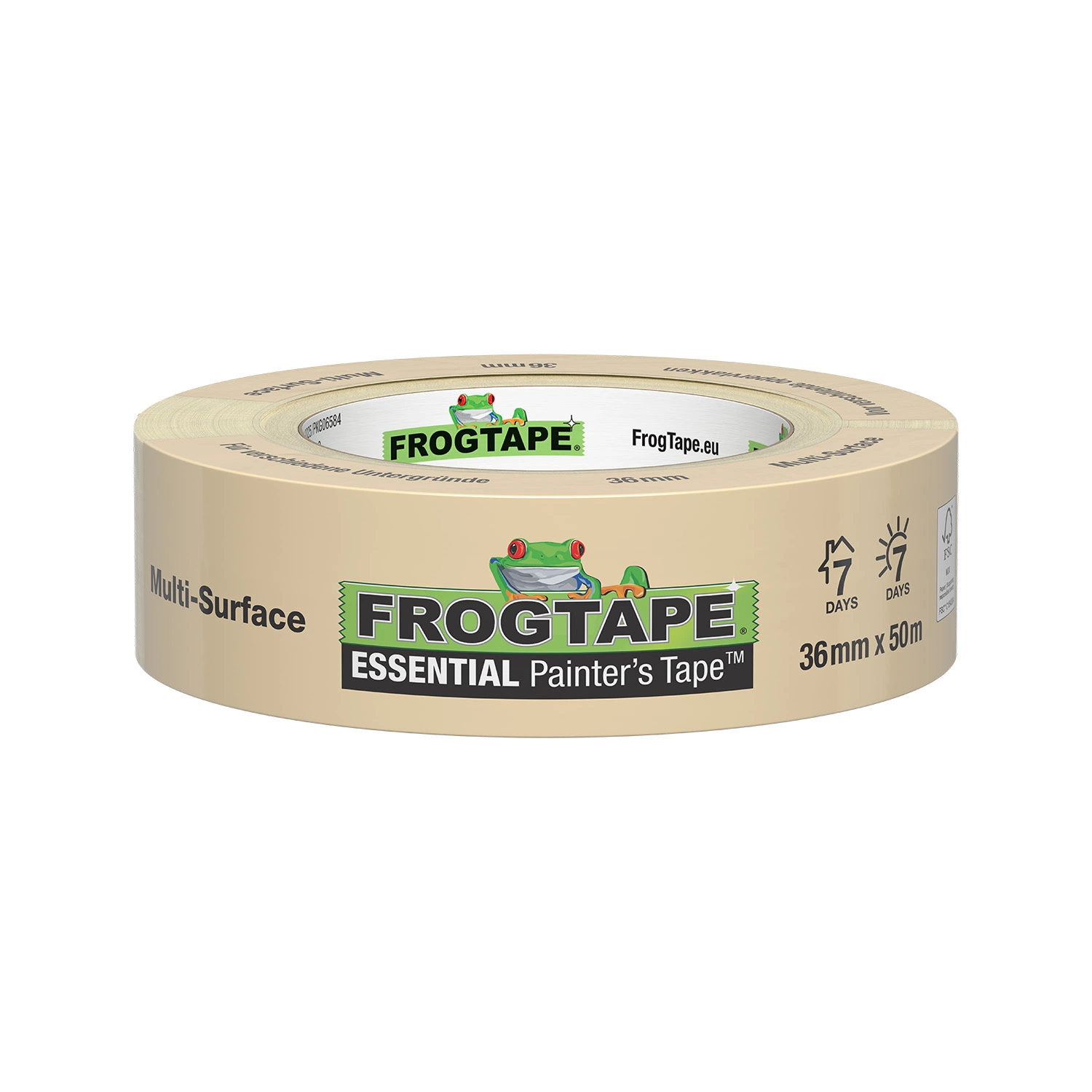 FrogTape Essential Afplaktape 36mm X 50m afbeelding