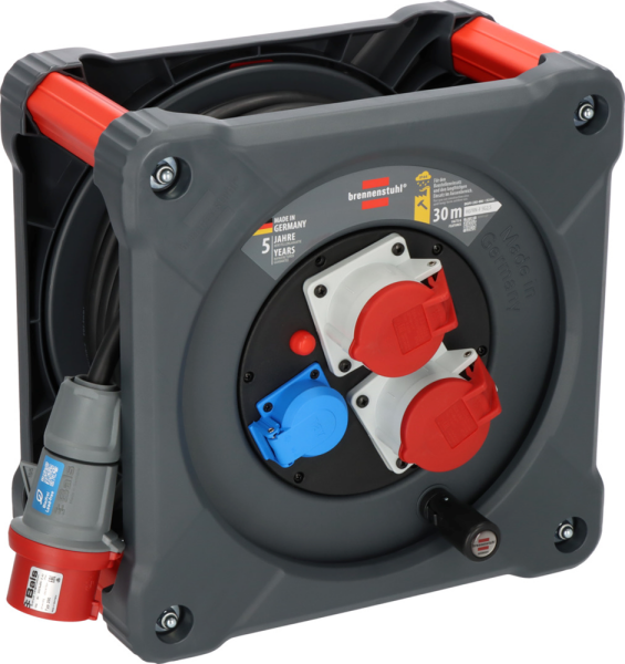 Brennenstuhl Professional KD 3200 C7 Bouwplaats Cube H07RN-F5G2,5 1x230V + 2x400V/16A - 30m - Zwart - Default image for the product