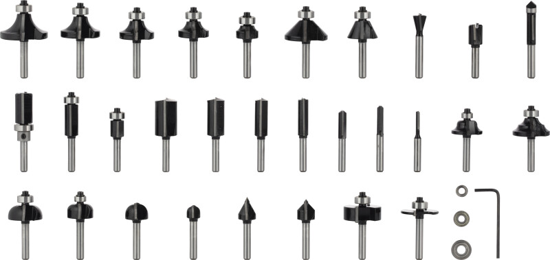 Bosch 2607017474 30-delige Frezenset In Cassette - 6mm - Detailed view of the product