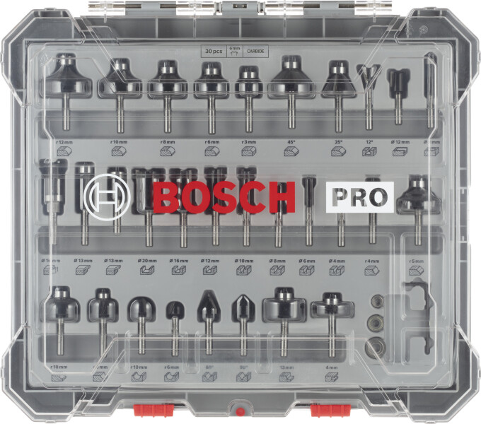 Bosch 2607017474 30-delige Frezenset In Cassette - 6mm - Default image for the product