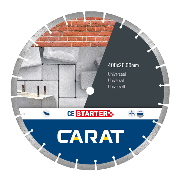 Carat CES4004000 Diamantzaagblad Voor Droogzagen - 25,4 X 400mm - Universeel