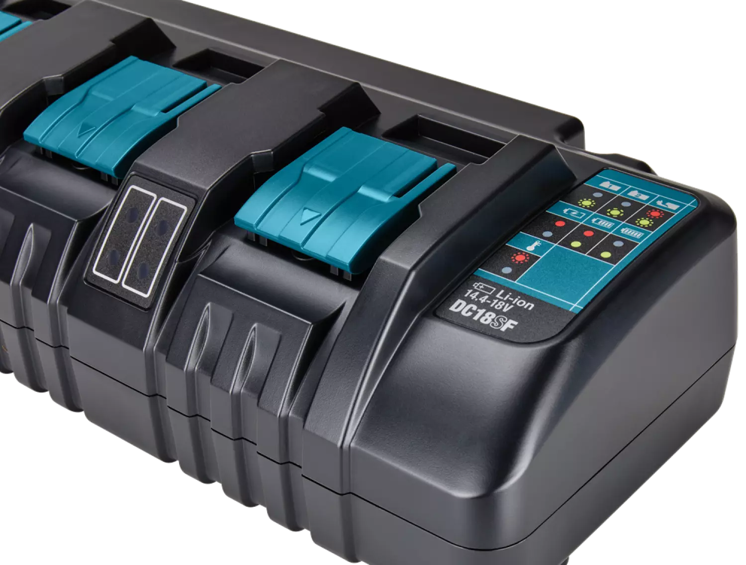 Makita DC18SF 14.4V - 18V Li-Ion Accu Multilader - 4 Accu's thumbnail 4