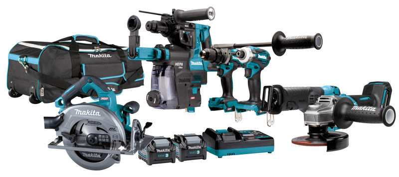 Makita DK0162G601 XGT 40V Max Li-Ion 4-delige Accu Combiset (2x 4,0Ah) In Tas - Koolborstelloos