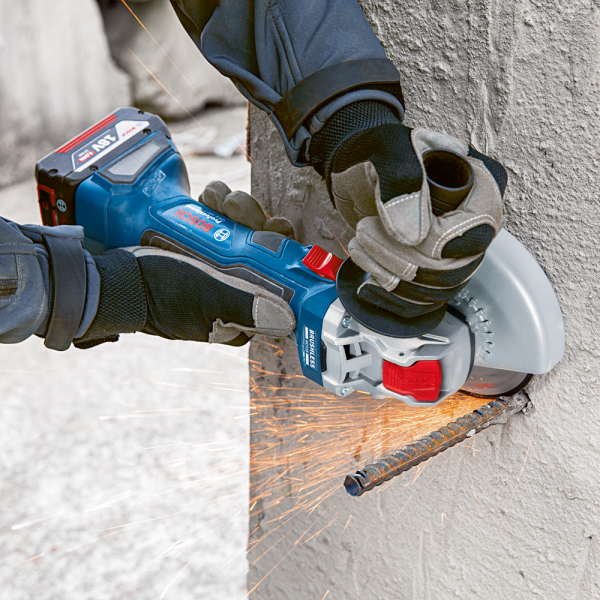 Bosch GWX 18V-7 18V Li-Ion Accu Haakse Slijper Body In L-Boxx - 125mm - Koolborstelloos - Detailed view of the product