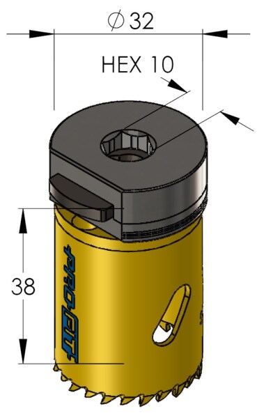ProFit 09051032 BiMetal Plus Gatzaag 32mm - Detailed view of the product
