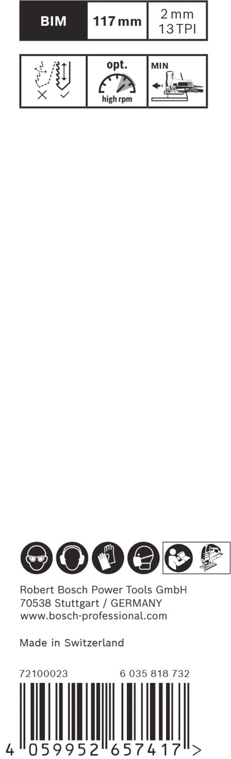 Bosch EXPERT T308BFP Hardwood 2-side Clean Decoupeerzaagblad - 117mm - Hout (2st) thumbnail 3