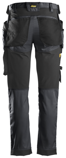 Snickers 6241 AllroundWork Stretch Werkbroek Met Holsterzakken - Staal Grijs - Maat 058 - Detailed view of the product