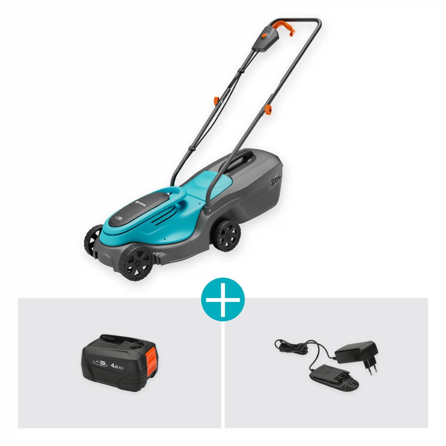 Gardena PowerMax 32/18V P4A Accu Grasmaaier Set (1x 4,0Ah) - 32cm thumbnail 3