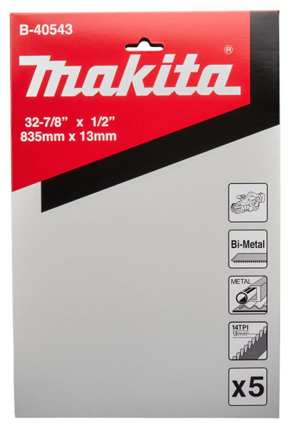 Makita B-40543 Bandzaagblad - 835 X 13mm (5st) - Detailed view of the product