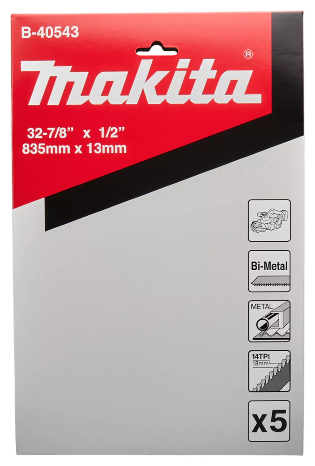 Makita B-40543 Bandzaagblad - 835 X 13mm (5st) thumbnail 4