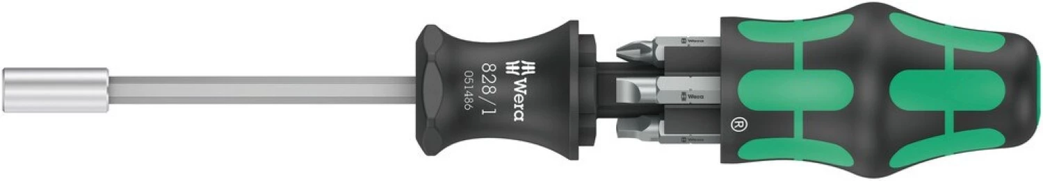 Wera 05051512001 Kraftform Kompakt 27 Imperial Set 1 Bitschroevendraaier - 6 In 1 Multi-bit