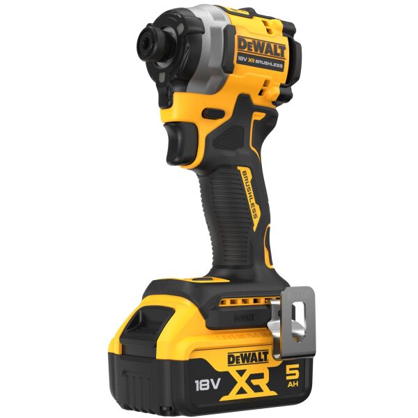DeWALT DCF850P2T-QW 18V Li-ion XR Accu Slagschroevendraaier Set (2x 5.0Ah) In TSTAK - 1/4"- Koolborstelloos - Detailed view of the product