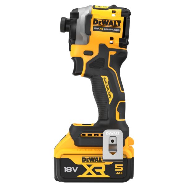 DeWALT DCF850P2T-QW 18V Li-ion XR Accu Slagschroevendraaier Set (2x 5.0Ah) In TSTAK - 1/4"- Koolborstelloos - Detailed view of the product
