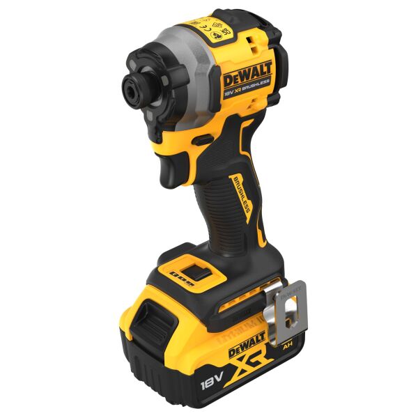 DeWALT DCF850P2T-QW 18V Li-ion XR Accu Slagschroevendraaier Set (2x 5.0Ah) In TSTAK - 1/4"- Koolborstelloos - Detailed view of the product