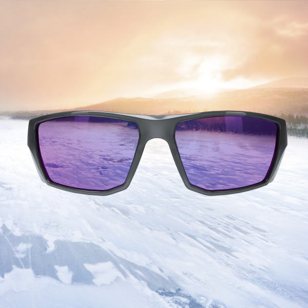 Hellberg Safety Veiligheidsbril Geminus AF+AS Blauw Gepolariseerd - Detailed view of the product