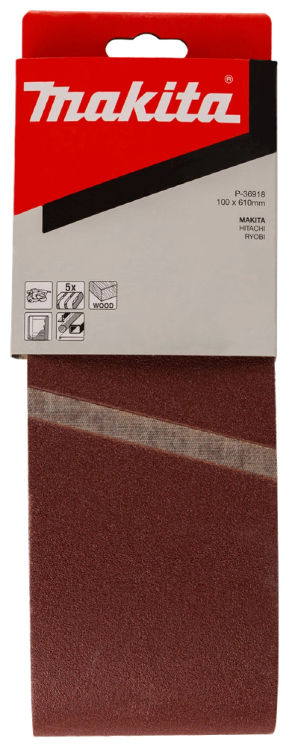 Makita P-36902 Schuurband - K80 - 100 x 610mm (5st)